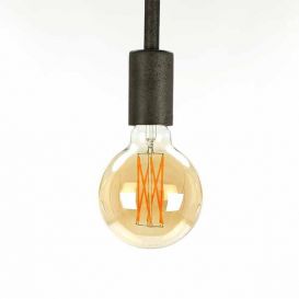 LED bol E27 amber 9,5 cm dimbaar
