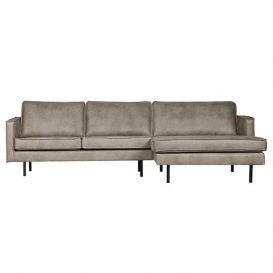 BePureHome Bank Rodeo chaise longue rechts elephant skin BePureHome