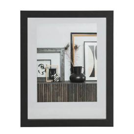 WOOOD Exclusive Fotolijst Blake met houten rand zwart 50x40 cm