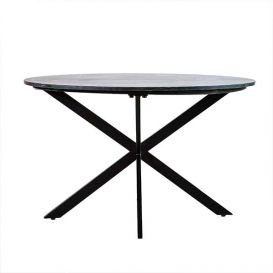 Eettafel Remy zwart marmer 130 cm