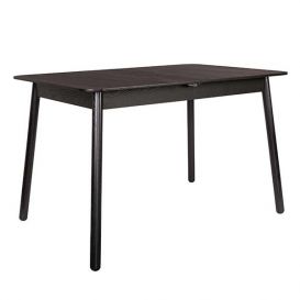 Uitschuifbare tafel Glimps zwart 120/162 x 80 cm