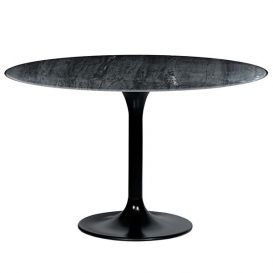 Eettafel rond marmer zwart 120 cm