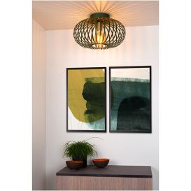 Plafondlamp Manuela groen 40 cm