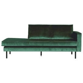Daybed Rodeo rechts green forest velvet BePureHome