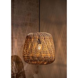 Hanglamp Moza naturel bamboe 36x36 cm